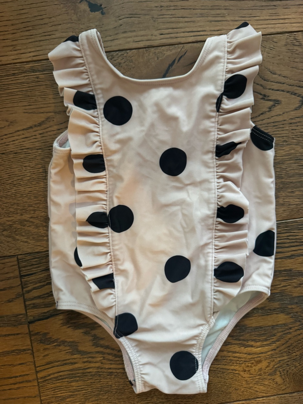 Tucker + Tate Pink Polka Dot Ruffle Swimsuit